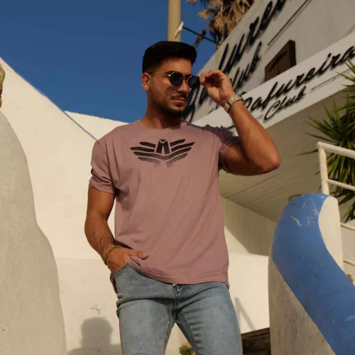 Tricou sport bărbați Iron Aesthetics Break, roz vechi