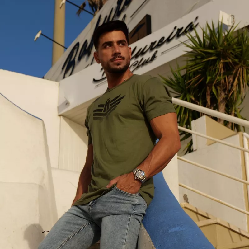 Tricou sport bărbați Iron Aesthetics Break, verde-2