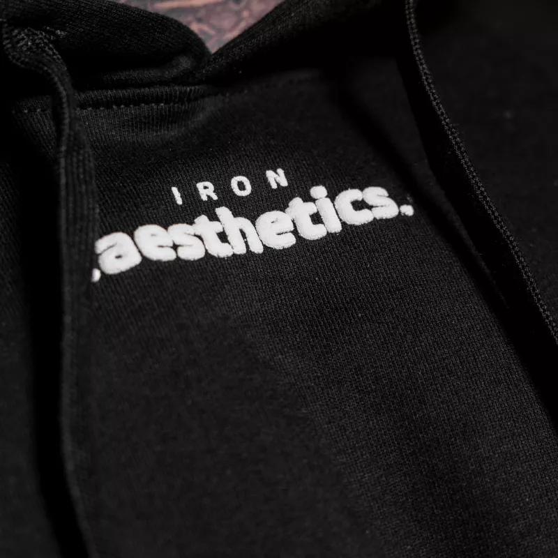 Hanorac Oversize Iron Aesthetics Cozy, negru-7