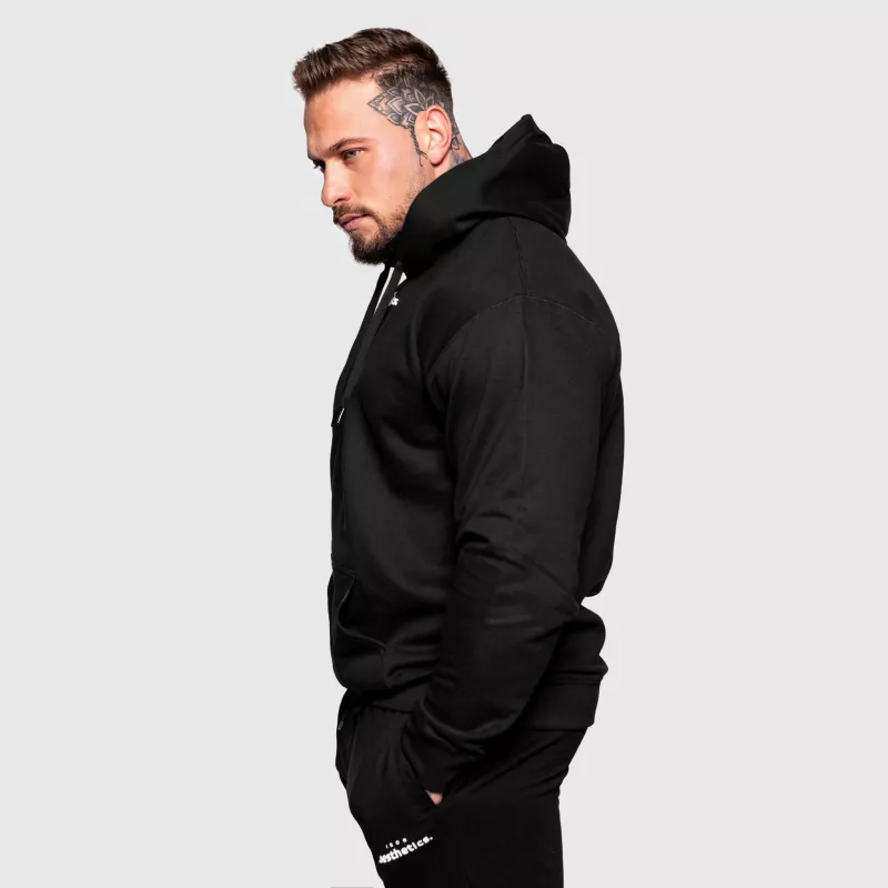 Hanorac Oversize Iron Aesthetics Cozy, negru-4