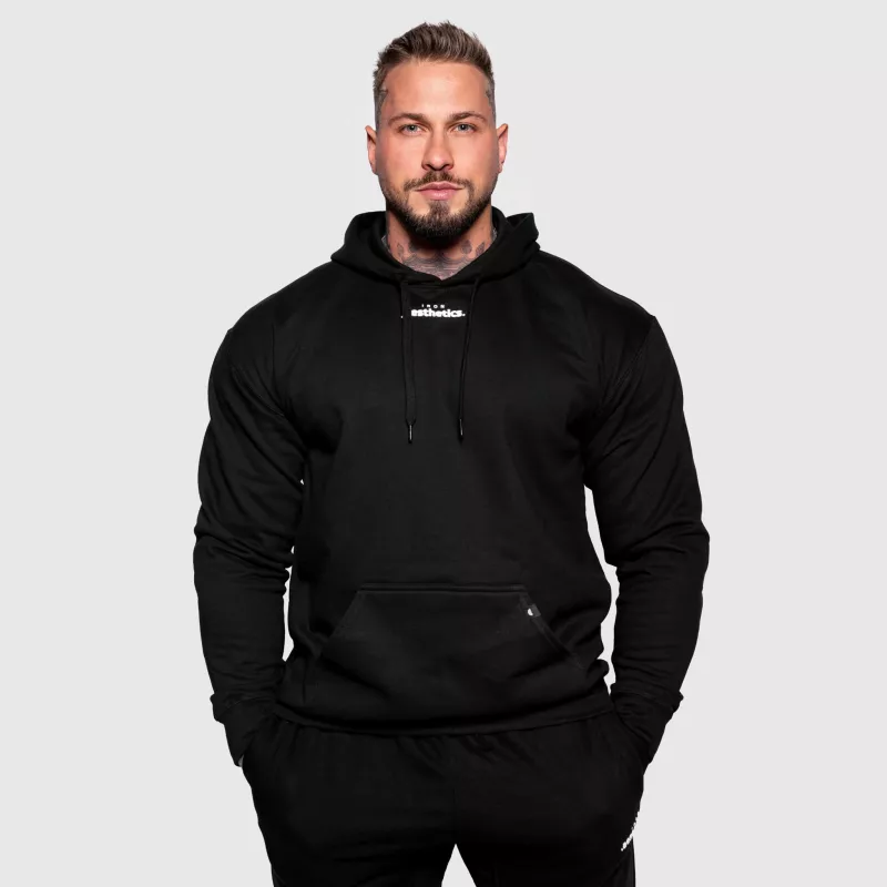 Hanorac Oversize Iron Aesthetics Cozy, negru-1
