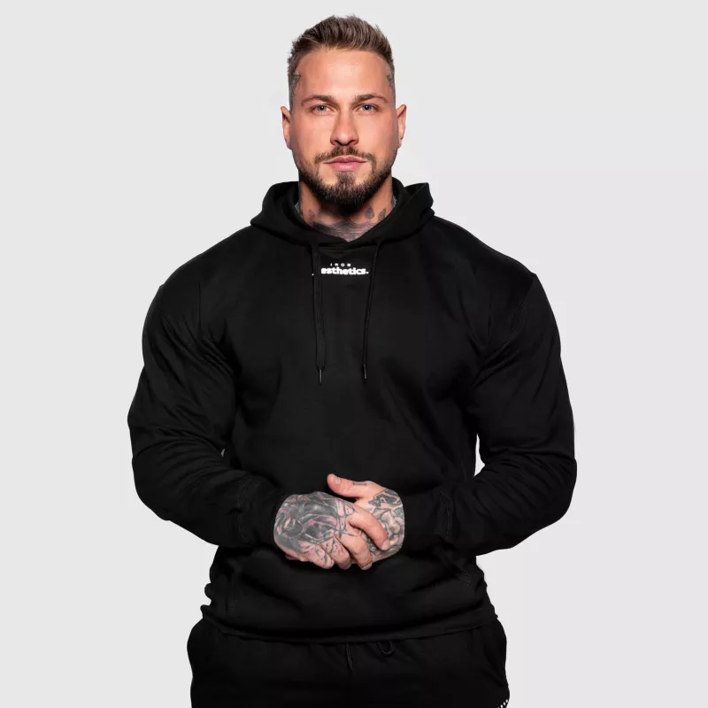 Hanorac Oversize Iron Aesthetics Cozy, negru-6