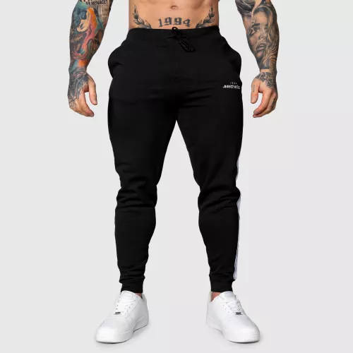 Pantaloni de trening Jogger Iron Aesthetics Strips, negri