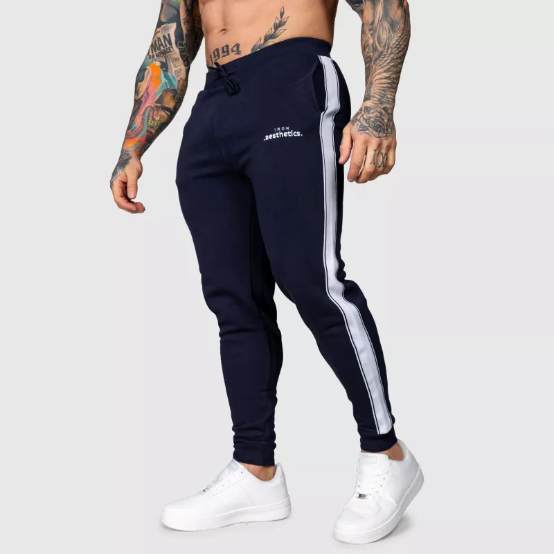 Pantaloni de trening Jogger Iron Aesthetics Strips, navy-1