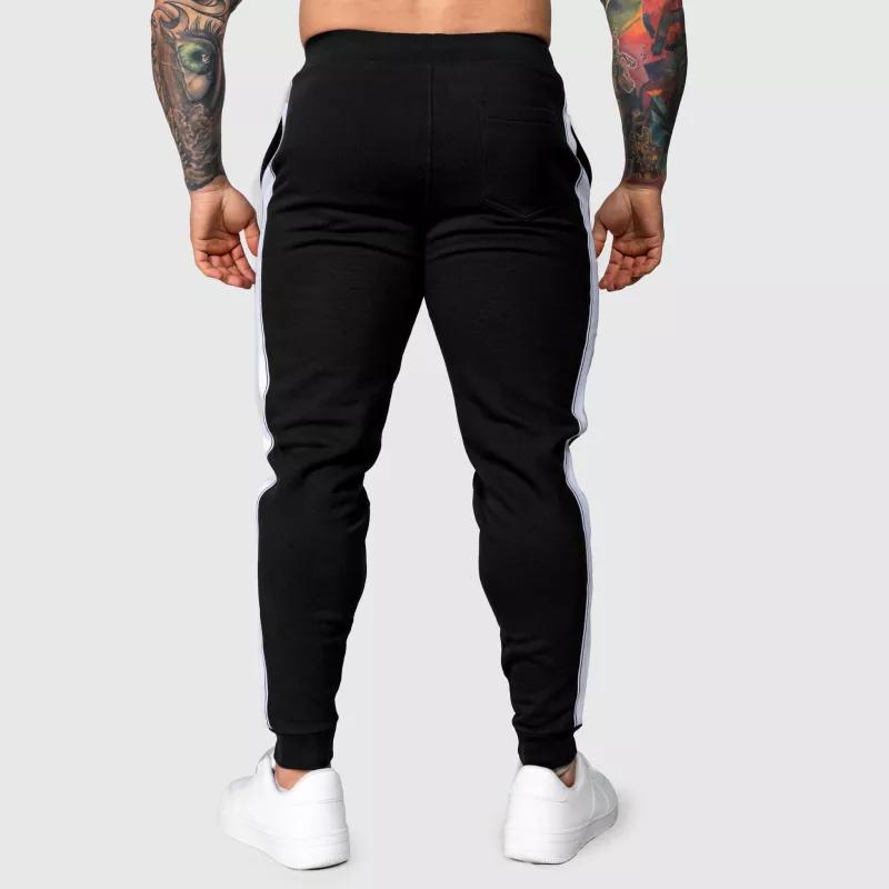 Pantaloni de trening Jogger Iron Aesthetics Strips, negri-3