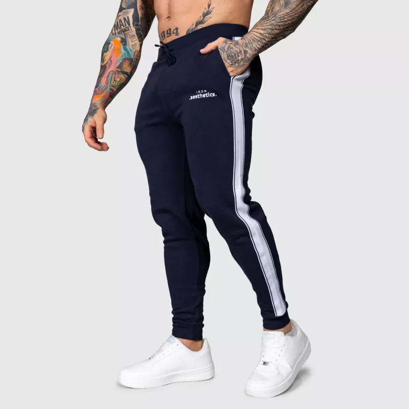 Pantaloni de trening Jogger Iron Aesthetics Strips, navy-4
