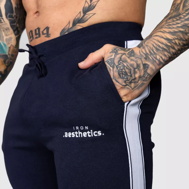 Pantaloni de trening Jogger Iron Aesthetics Strips, navy-9