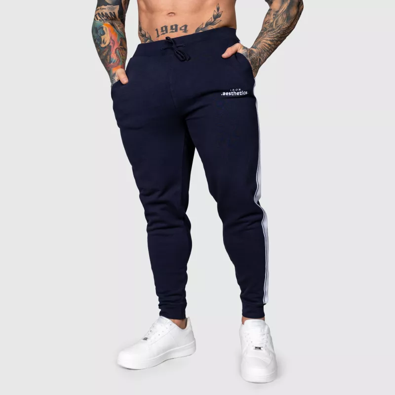 Pantaloni de trening Jogger Iron Aesthetics Strips, navy-5