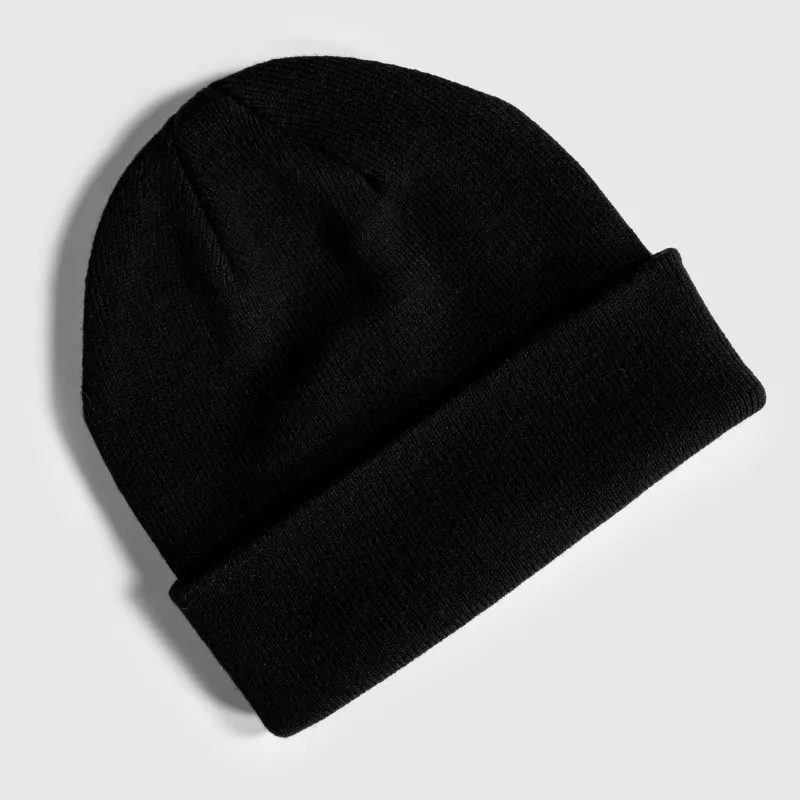 Căciulă de iarnă beanie Iron Aesthetics Topper, neagră-5