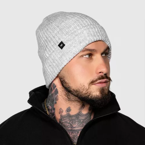 Căciulă clasică tricotată Iron Aesthetics Snug, gri