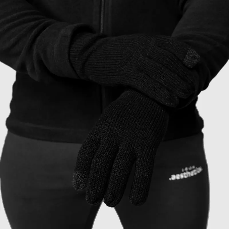 Mănuși tricotate Iron Aesthetics Touch Screen,  negru-7
