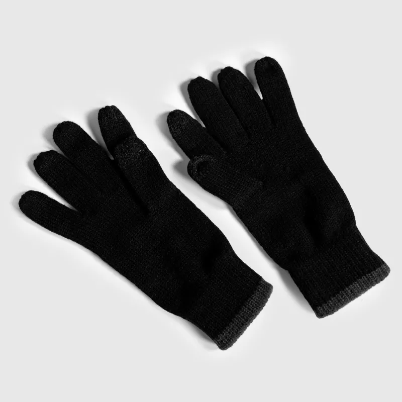 Mănuși tricotate Iron Aesthetics Touch Screen,  negru-3