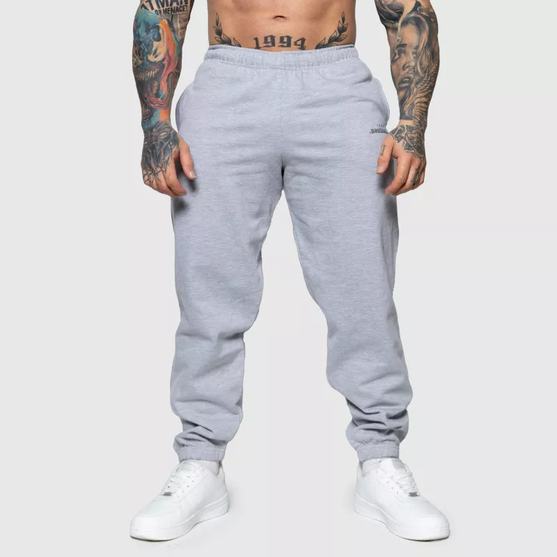 Pantaloni de trening Oversized Iron Aesthetics Relaxed, gri-4