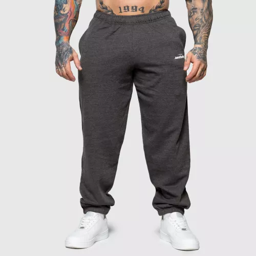 Pantaloni de trening Oversized Iron Aesthetics Relaxed, gri charcoal