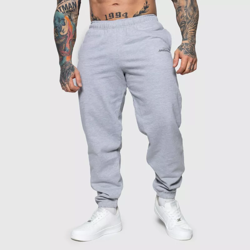 Pantaloni de trening Oversized Iron Aesthetics Relaxed, gri-1