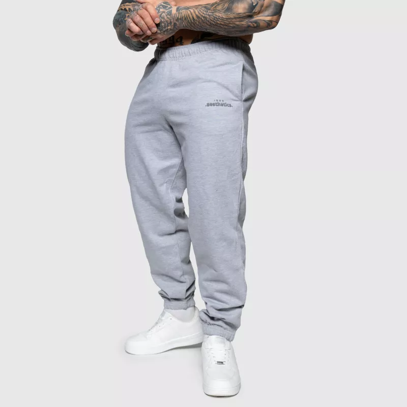 Pantaloni de trening Oversized Iron Aesthetics Relaxed, gri-5