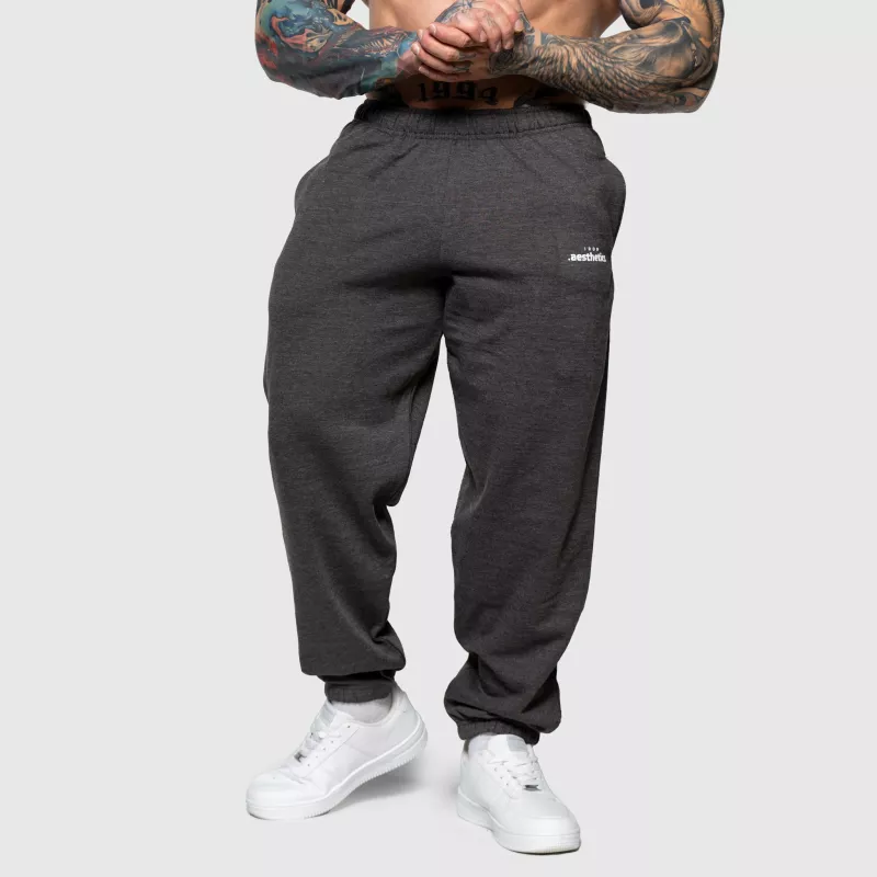 Pantaloni de trening Oversized Iron Aesthetics Relaxed, gri charcoal-7