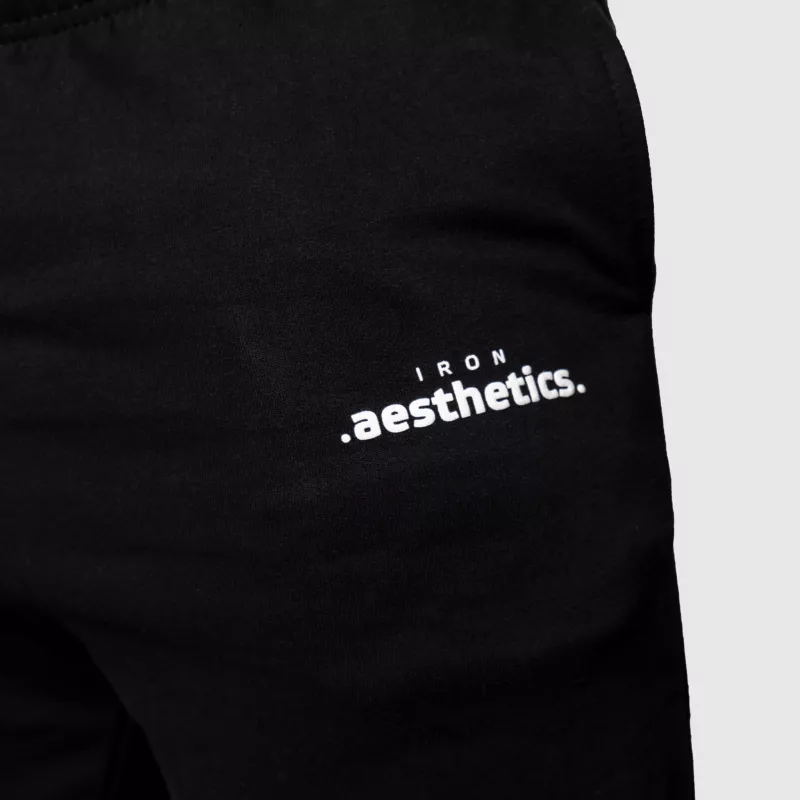 Pantaloni de trening Oversized Iron Aesthetics Relaxed, negri-4