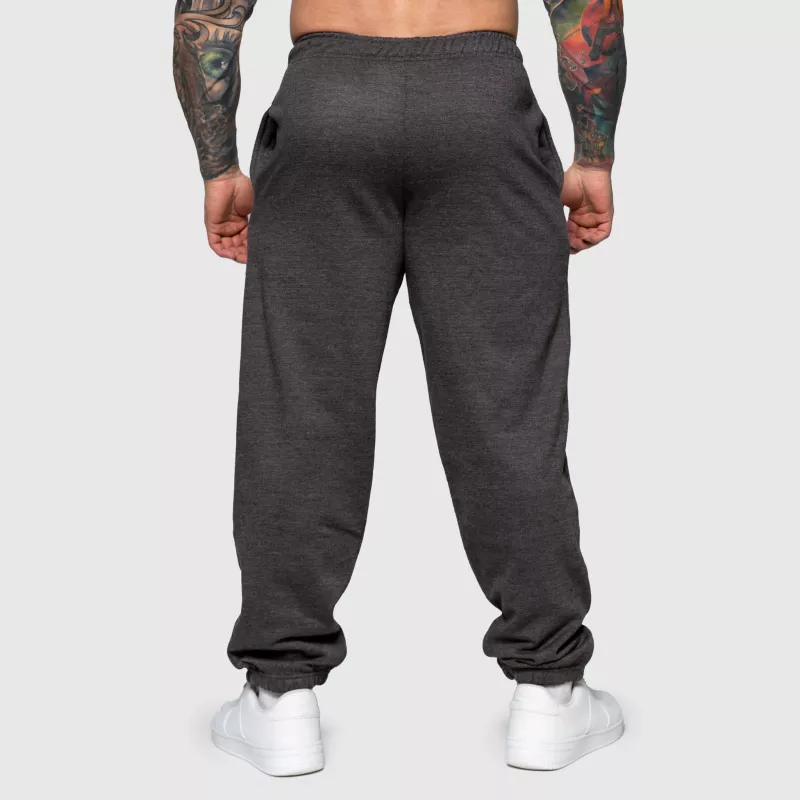 Pantaloni de trening Oversized Iron Aesthetics Relaxed, gri charcoal-3
