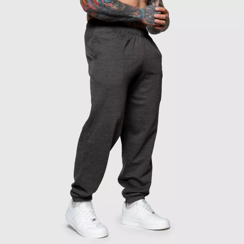 Pantaloni de trening Oversized Iron Aesthetics Relaxed, gri charcoal-5