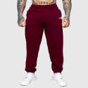 Pantaloni de trening Oversized Iron Aesthetics Relaxed, vișinii