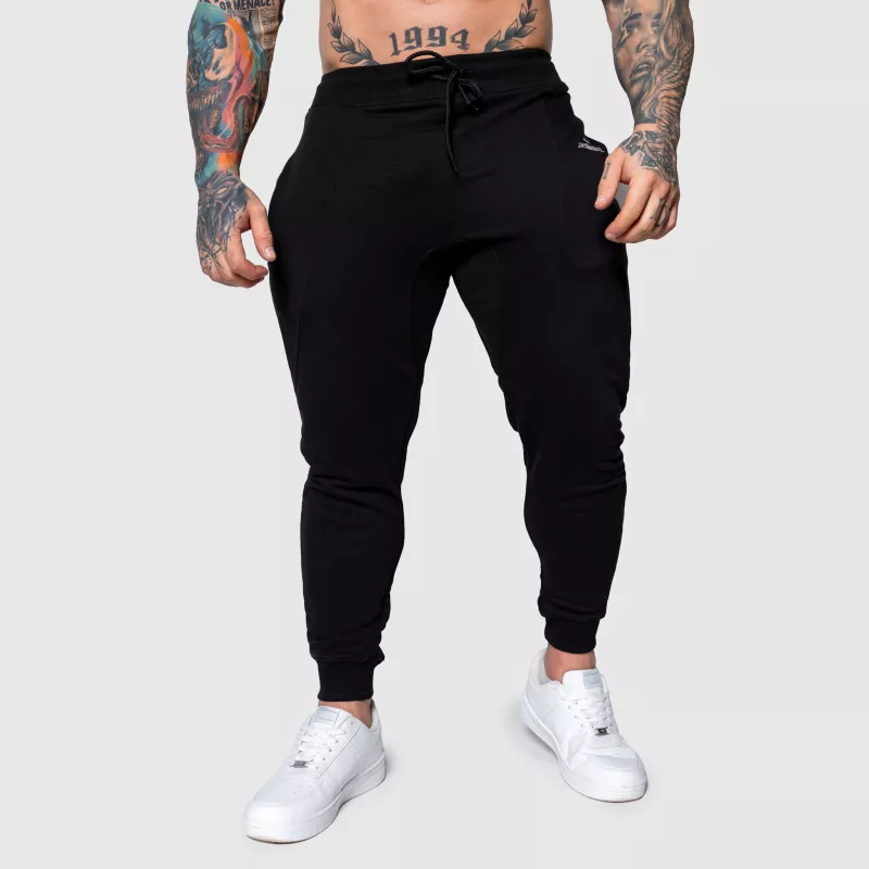 Pantaloni de trening sport bărbați Iron Aesthetics Flexi, negri-2