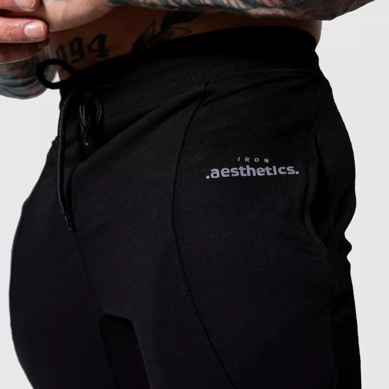 Pantaloni de trening sport bărbați Iron Aesthetics Flexi, negri-8