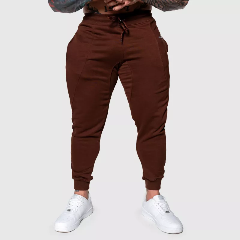 Pantaloni de trening sport bărbați Iron Aesthetics Flexi, maro-4