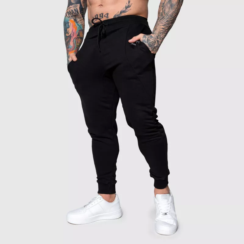 Pantaloni de trening sport bărbați Iron Aesthetics Flexi, negri-4