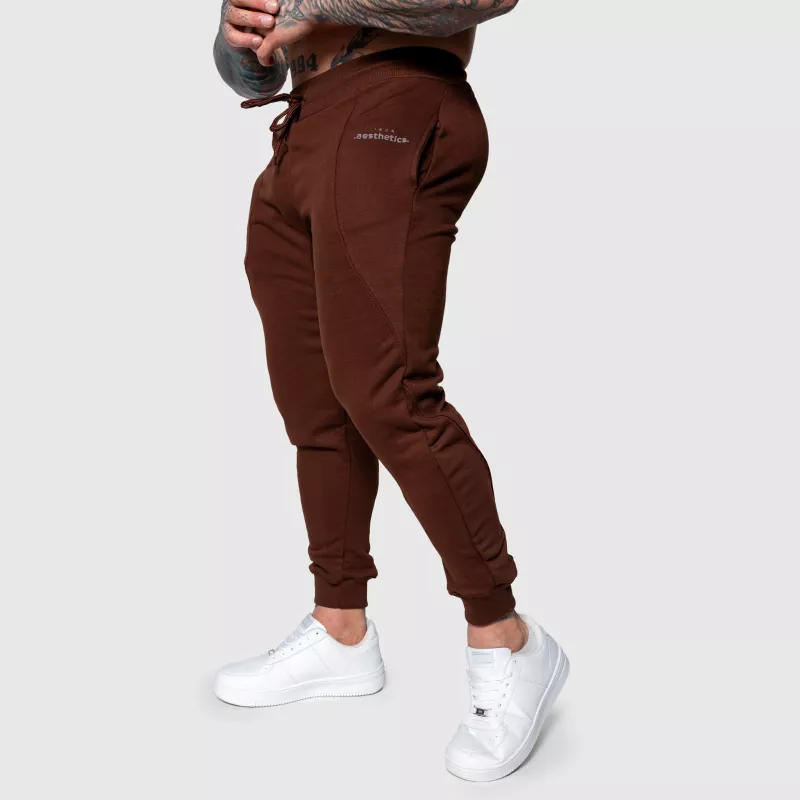 Pantaloni de trening sport bărbați Iron Aesthetics Flexi, maro-5
