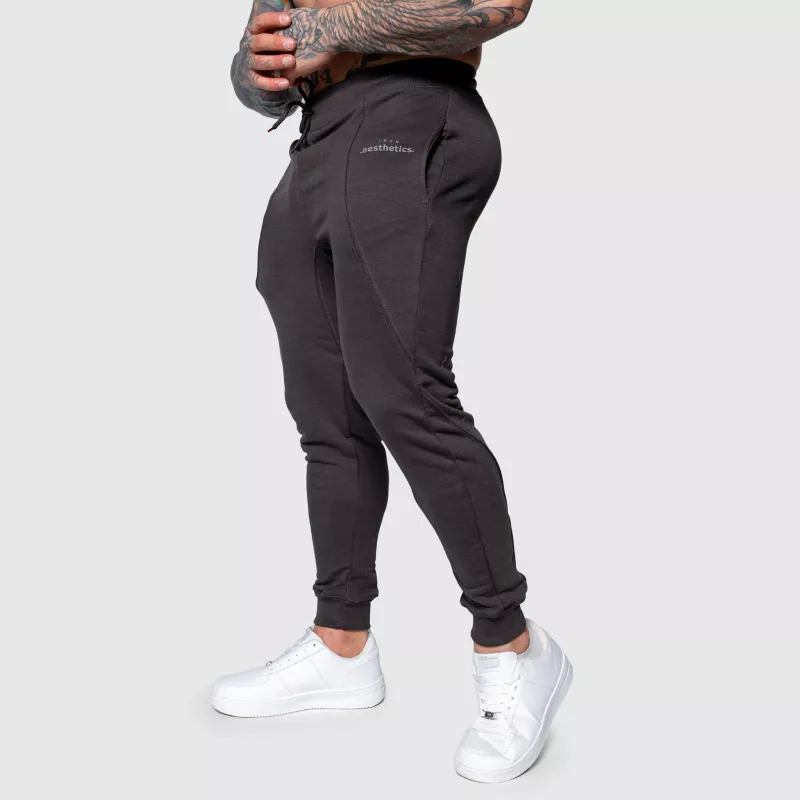 Pantaloni de trening sport  bărbați Iron Aesthetics Flexi, gri închis-3