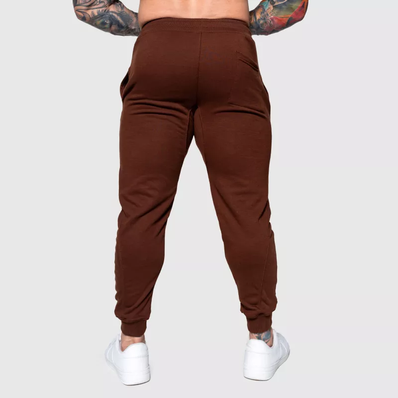 Pantaloni de trening sport bărbați Iron Aesthetics Flexi, maro-3