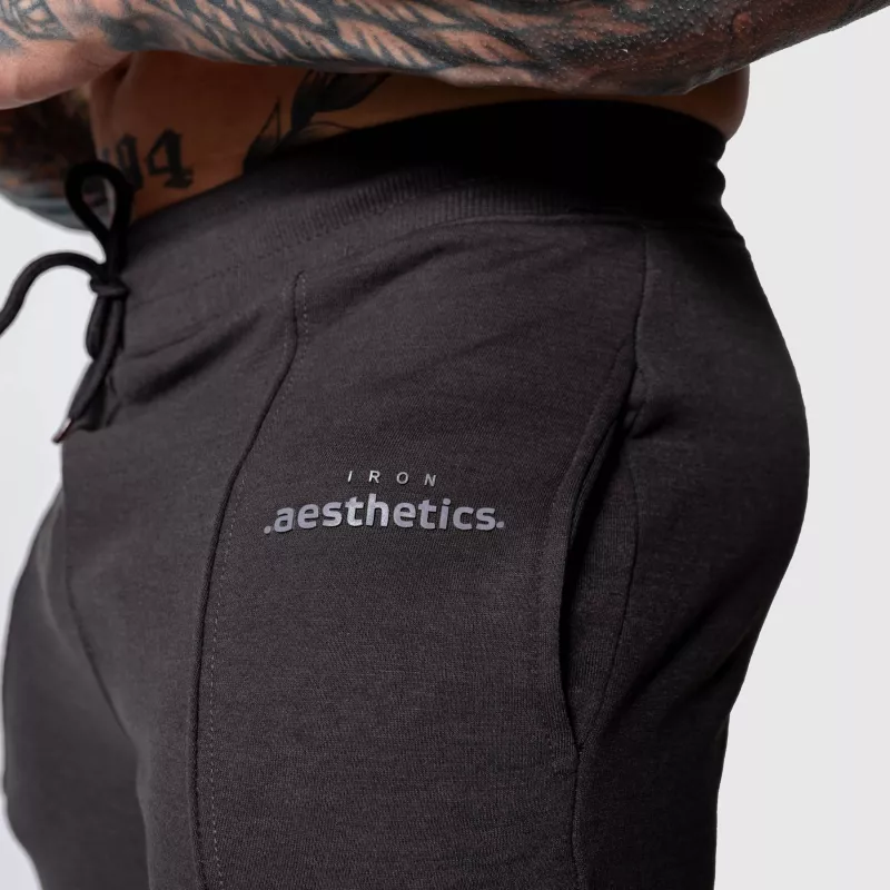 Pantaloni de trening sport  bărbați Iron Aesthetics Flexi, gri închis-8