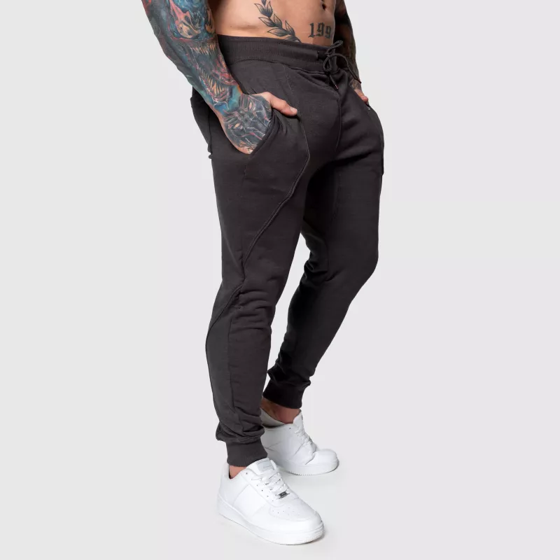 Pantaloni de trening sport  bărbați Iron Aesthetics Flexi, gri închis-6