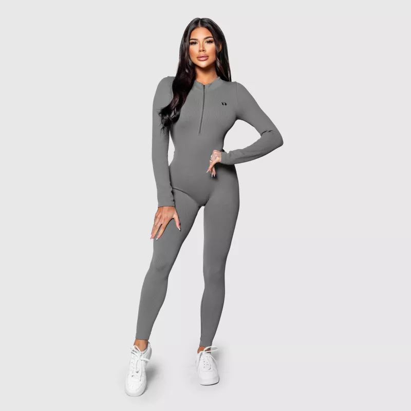 Șalopetă cu nervuri damă Iron Aesthetics Rib Lady, gri-2