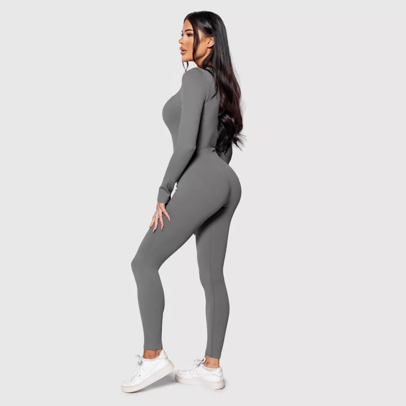 Șalopetă cu nervuri damă Iron Aesthetics Rib Lady, gri-5