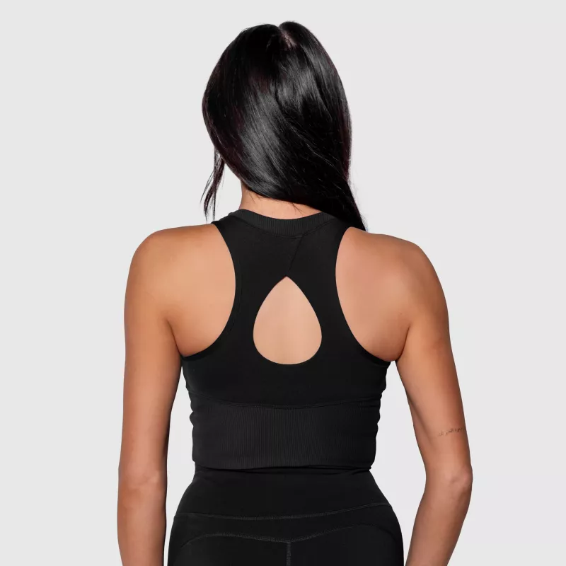 Bustieră sport Iron Aesthetics High Impact, neagră-2