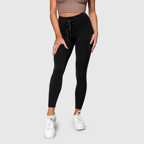 Colanți sport cu buzunare Iron Aesthetics Active, negri