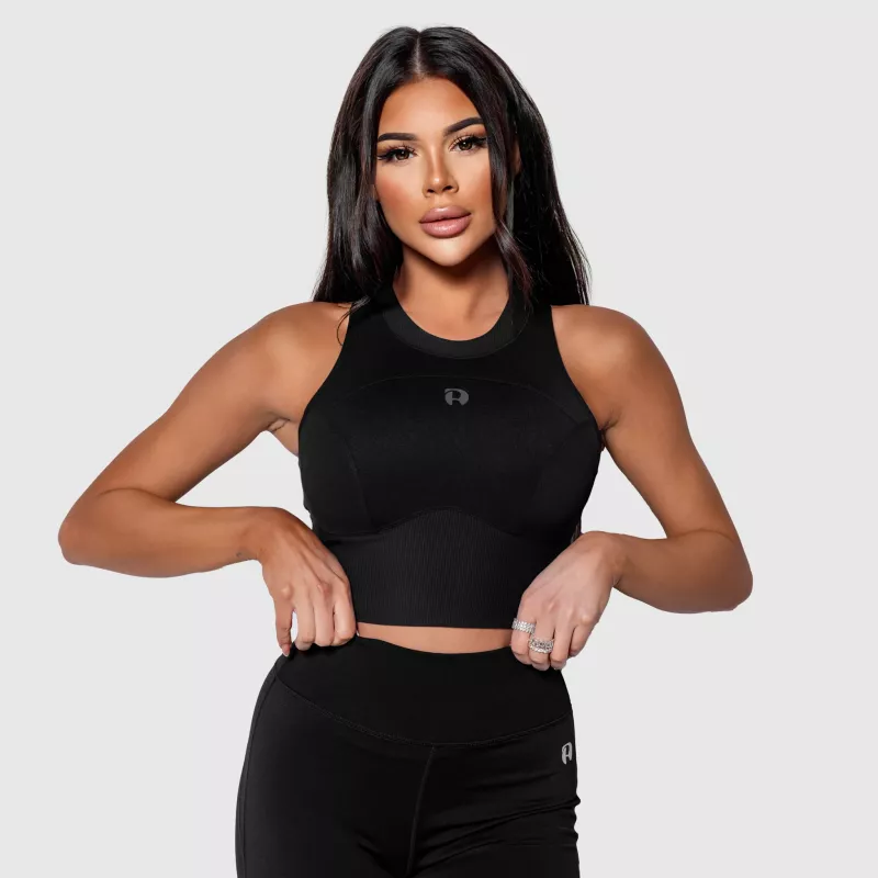 Bustieră sport Iron Aesthetics High Impact, neagră-4