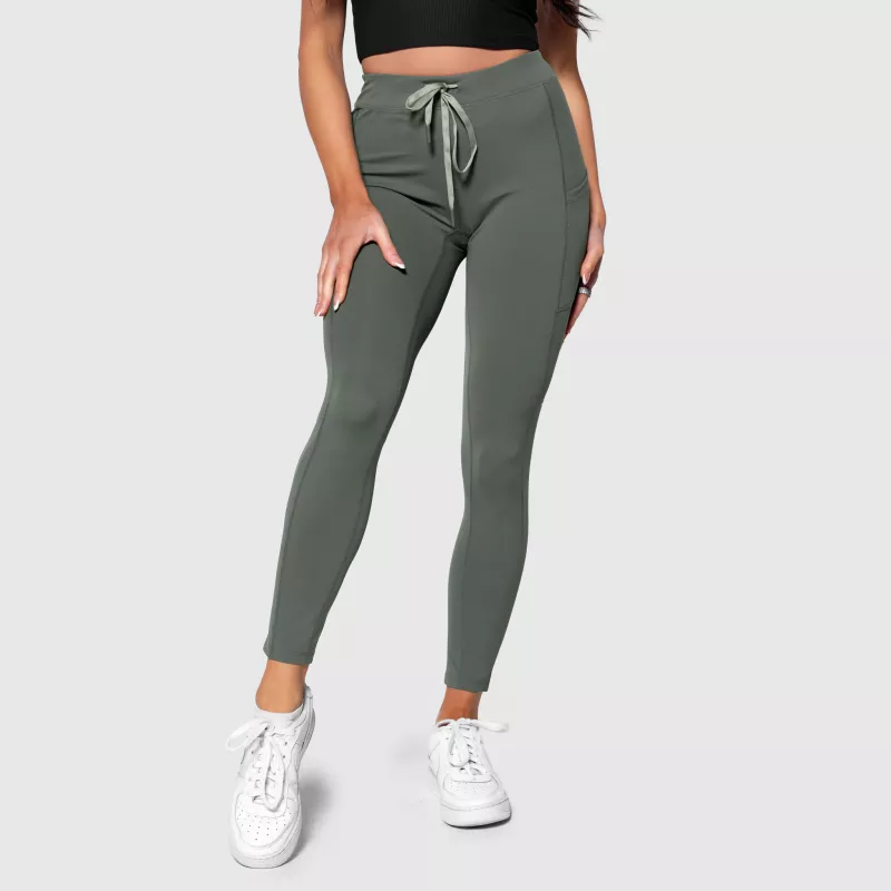 Colanți sport cu buzunare Iron Aesthetics Active, verde-2