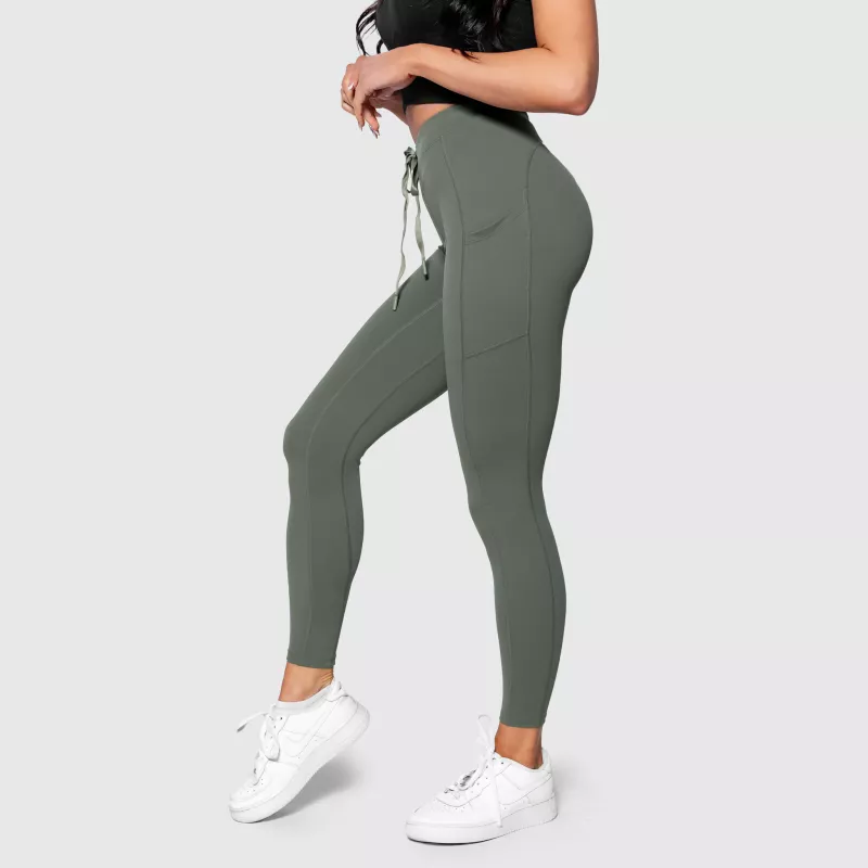 Colanți sport cu buzunare Iron Aesthetics Active, verde-4