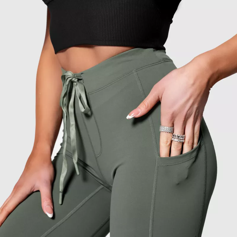 Colanți sport cu buzunare Iron Aesthetics Active, verde-10