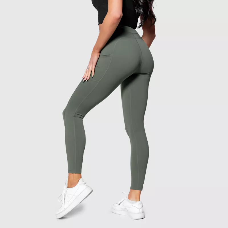 Colanți sport cu buzunare Iron Aesthetics Active, verde-5