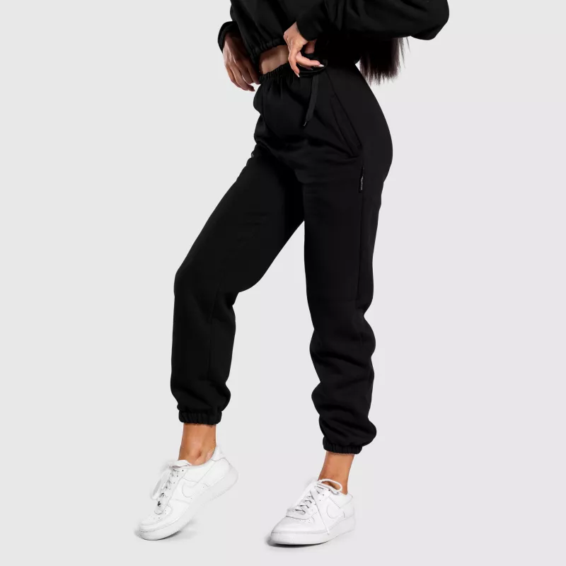 Pantaloni de trening oversized damă Iron Aesthetics Simone, negri-3