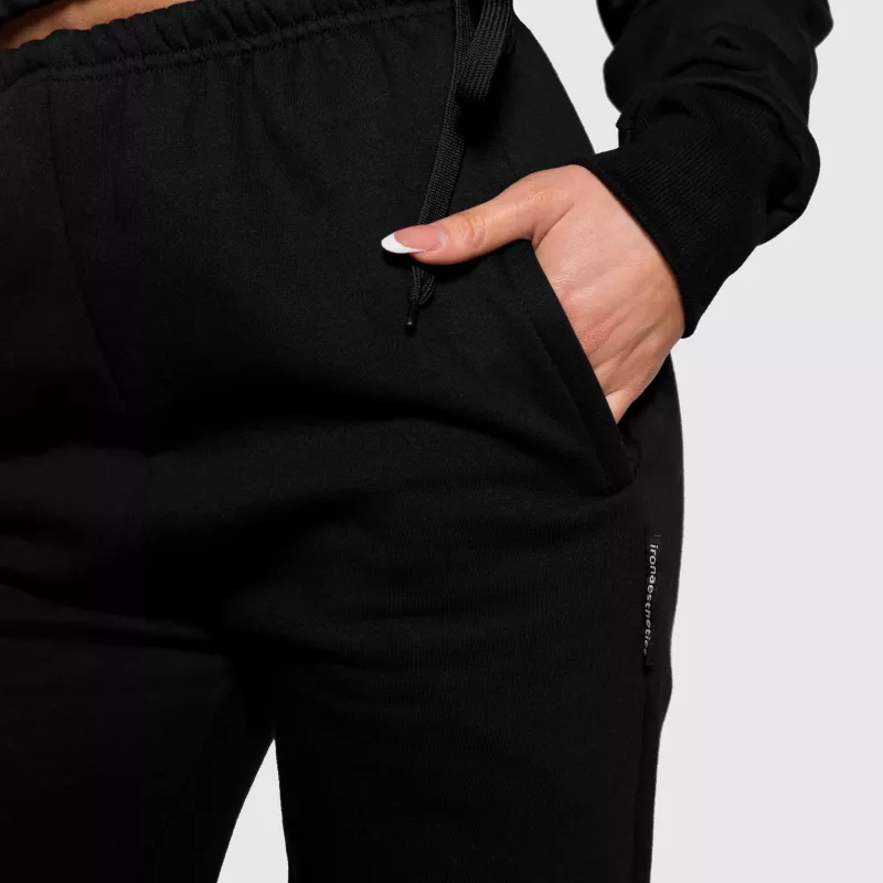 Pantaloni de trening oversized damă Iron Aesthetics Simone, negri-8