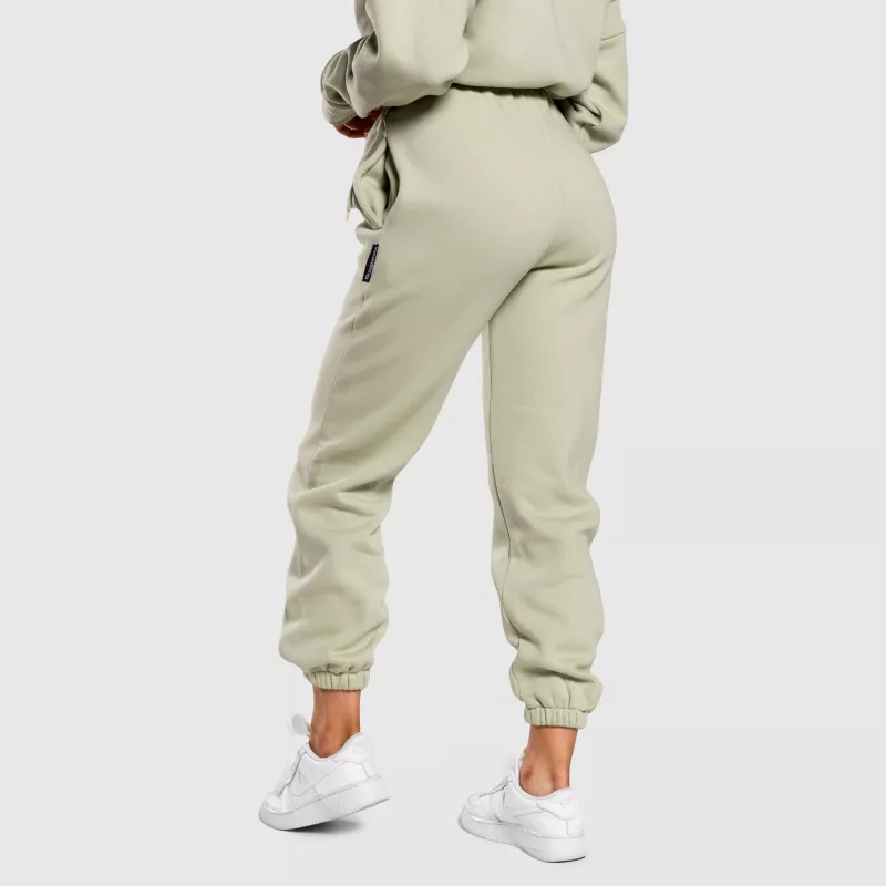 Pantaloni de trening oversized damă Iron Aesthetics Simone, verzi-5