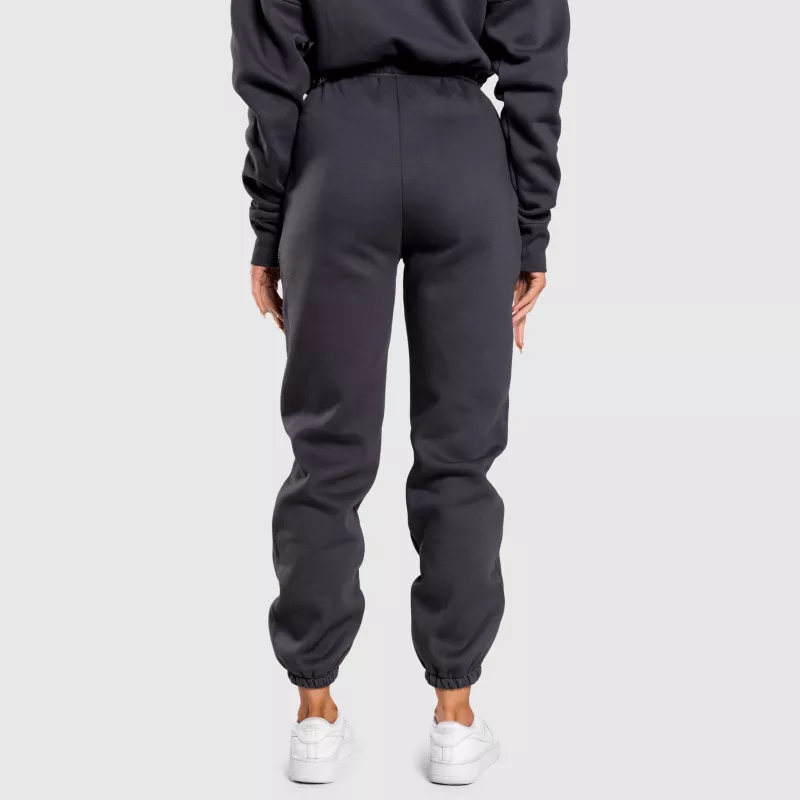 Pantaloni de trening oversized damă Iron Aesthetics Simone, gri-4