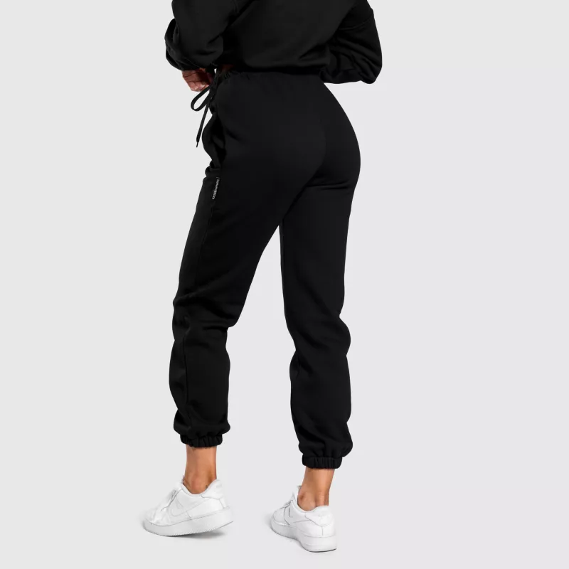 Pantaloni de trening oversized damă Iron Aesthetics Simone, negri-4