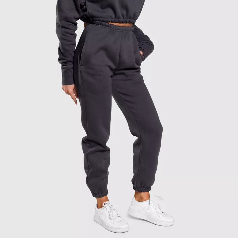 Pantaloni de trening oversized damă Iron Aesthetics Simone, gri-1