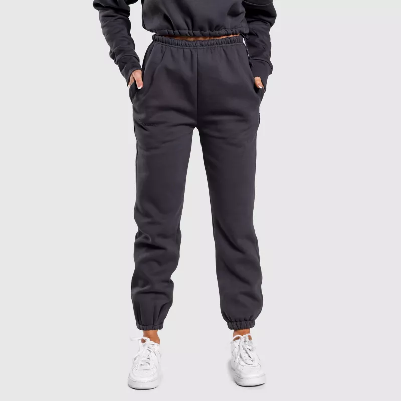 Pantaloni de trening oversized damă Iron Aesthetics Simone, gri-6